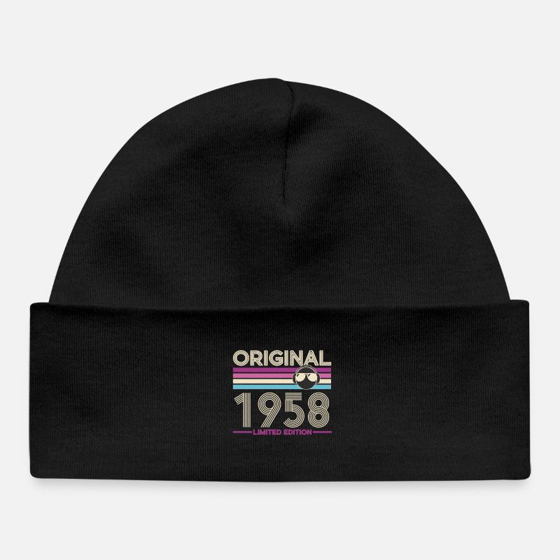 Original 1958 Édition Limitée - Bonnet bébé bio - noir