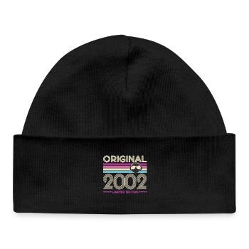 2002 Retro Limited Edition - Baby Organic Beanie - black - Front
