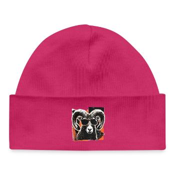 Mouflon Sunglasses Vintage - Baby Organic Beanie - hot pink - Front
