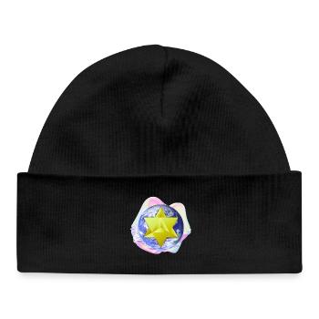 Surreal Merkaba Earth - Baby Organic Beanie - black - Front