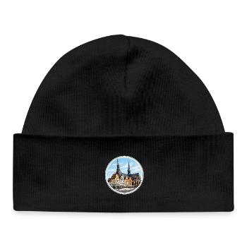 Rostock-Neuer Markt - Baby Organic Beanie - black - Front