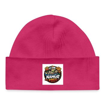 Namur Streetwear Culture Logo – Belgium Urban - Baby Organic Mütze - hot Pink - Vorne