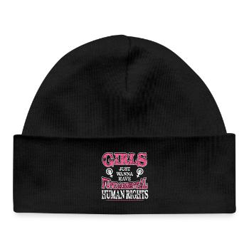 Fundamental Rights Feminist Tee - Baby Organic Beanie - black - Front