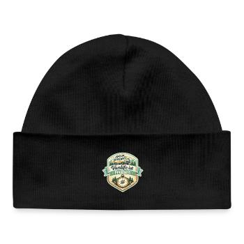 Vanlife ist Freiheit - Baby Organic Mütze - Schwarz - Vorne