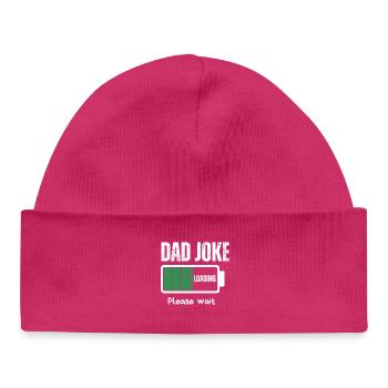 DAD JOKE  - Baby Organic Beanie - hot pink - Front