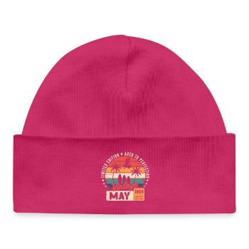 Special anniversary with this design May 1984 - Baby Organic Beanie - hot pink - Front