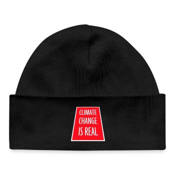 Climate Change Is Real Climate Change Science - Baby Organic Beanie - black - Front