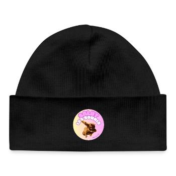 Salut les souris #loulou - Bonnet bébé bio - noir - Devant