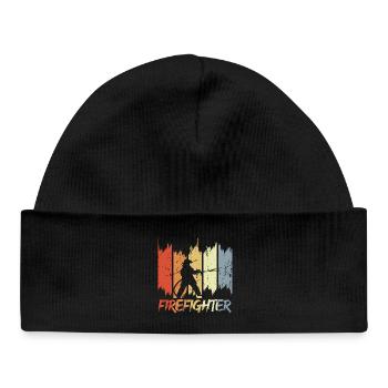 Fire Brigade Retro Look - Baby Organic Beanie - black - Front
