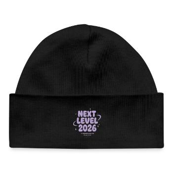 Next Level 2026 – Wir schreiben Geschichte - Baby Organic Mütze - Schwarz - Vorne