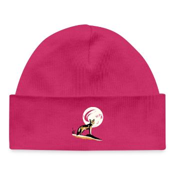 Schakal im Mondlicht - Baby Organic Mütze - hot Pink - Vorne