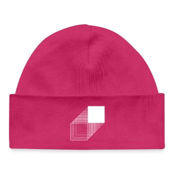 Style audacieux de bauhaus carré - Bonnet bébé bio - hot pink - Devant