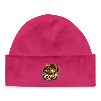 Mode carpe - Bonnet bébé bio - hot pink - Devant
