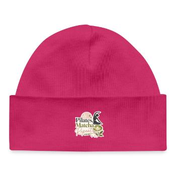 Pilates - Matcha - Repeat - Baby Organic Mütze - hot Pink - Vorne