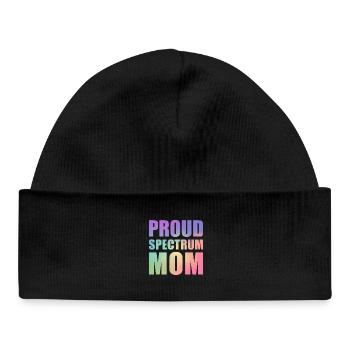 Fière maman du spectre - Bonnet bébé bio - noir - Devant