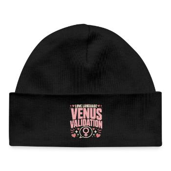 Venus sign Venus astrology - Baby Organic Beanie - black - Front