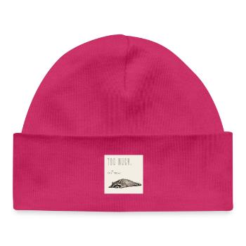 Too Much Funny Raccoon - Baby Organic Mütze - hot Pink - Vorne