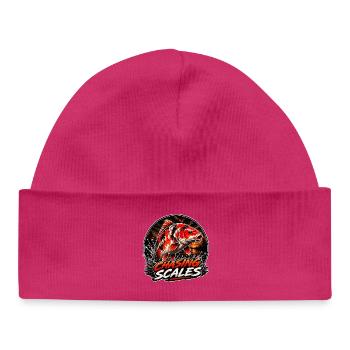Chasing Scales Koi-Karpfen-Splash-Design - Baby Organic Mütze - hot Pink - Vorne