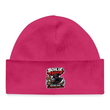 Boilie Thief lustiges Karpfenfischen-Design - Baby Organic Mütze - hot Pink - Vorne