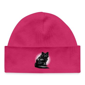 Schwarzer Schäferhund Schäferhundbesitzer  - Baby Organic Mütze - hot Pink - Vorne