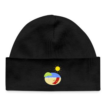 vacances - Bonnet bébé bio - noir - Devant