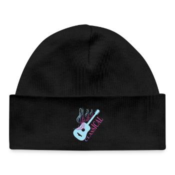 Classical Guitar Music - Baby Organic Beanie - black - Front