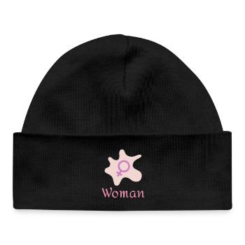 Woman - Baby Organic Beanie - black - Front