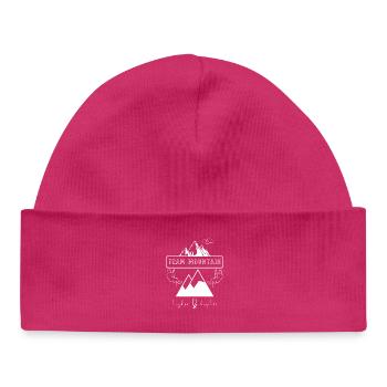 Team Mountain Bergabenteuer - Baby Organic Mütze - hot Pink - Vorne