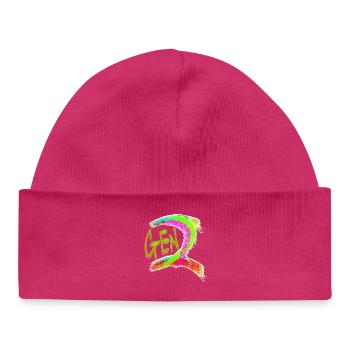 Génération Z - Bonnet bébé bio - hot pink - Devant