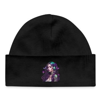 La Fée des Bois - Bonnet bébé bio - noir - Devant