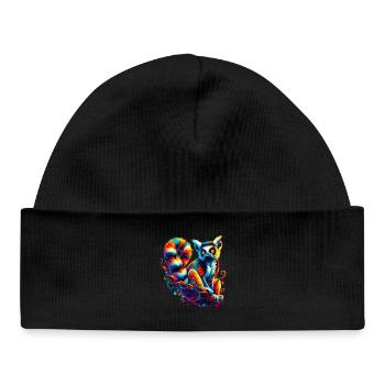 Lemur - Baby Organic Beanie - black - Front