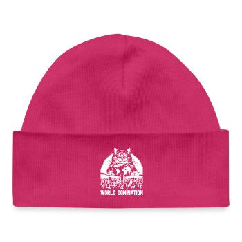 World Domination 1 - Baby Organic Beanie - hot pink - Front