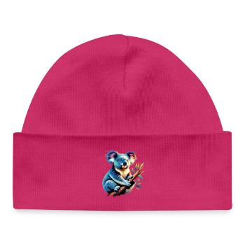 Koala - Baby Organic Beanie - hot pink - Front