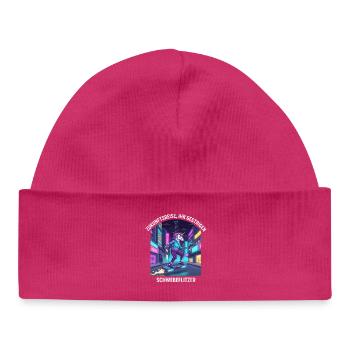 Licorne du futur - Bonnet bébé bio - hot pink - Devant