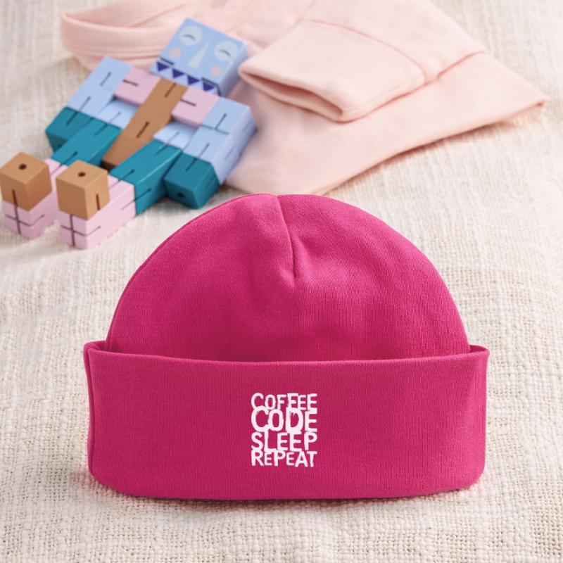 coffee code Programmierer - Informatik Arbeit Logo Baby Organic Mütze