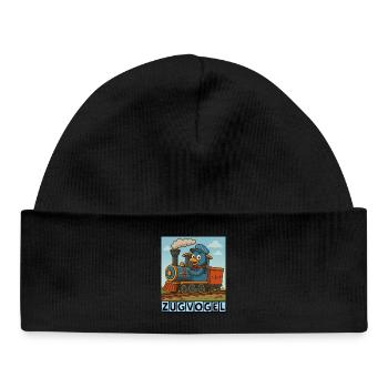 Zugvogel by Rico Beck - Baby Organic Mütze - Schwarz - Vorne