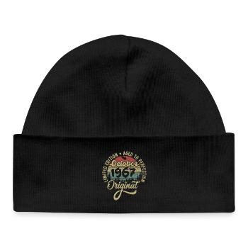 october 1967 anniversary october 1967 october - Baby Organic Beanie - black - Front