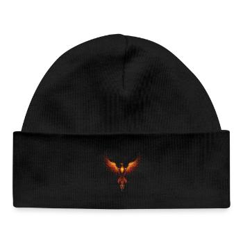 Phénix - Bonnet bébé bio - noir - Devant