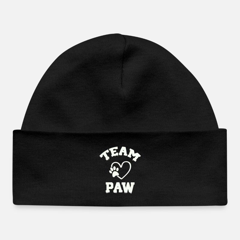 Équipe Paw Pfote - Bonnet bébé bio - noir