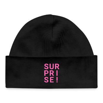 SURPRISE! - Baby Organic Beanie - black - Front