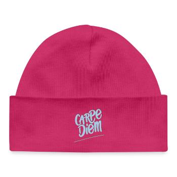 Carpe Diem - Baby Organic Mütze - hot Pink - Vorne