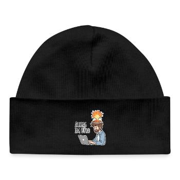 Everyday life in the office - The complete CHAOS - Baby Organic Beanie - black - Front