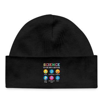 La science suscite la curiosité - Bonnet bébé bio - noir - Devant