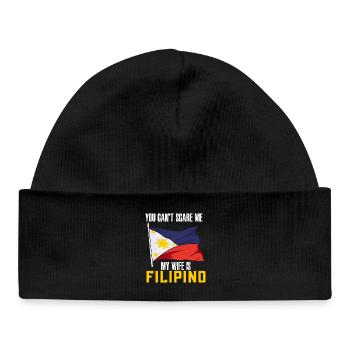 Filipino Pride Philippines National Flag Art - Baby Organic Beanie - black - Front