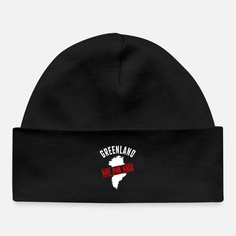 Groenland non à vendre - Bonnet bébé bio - noir