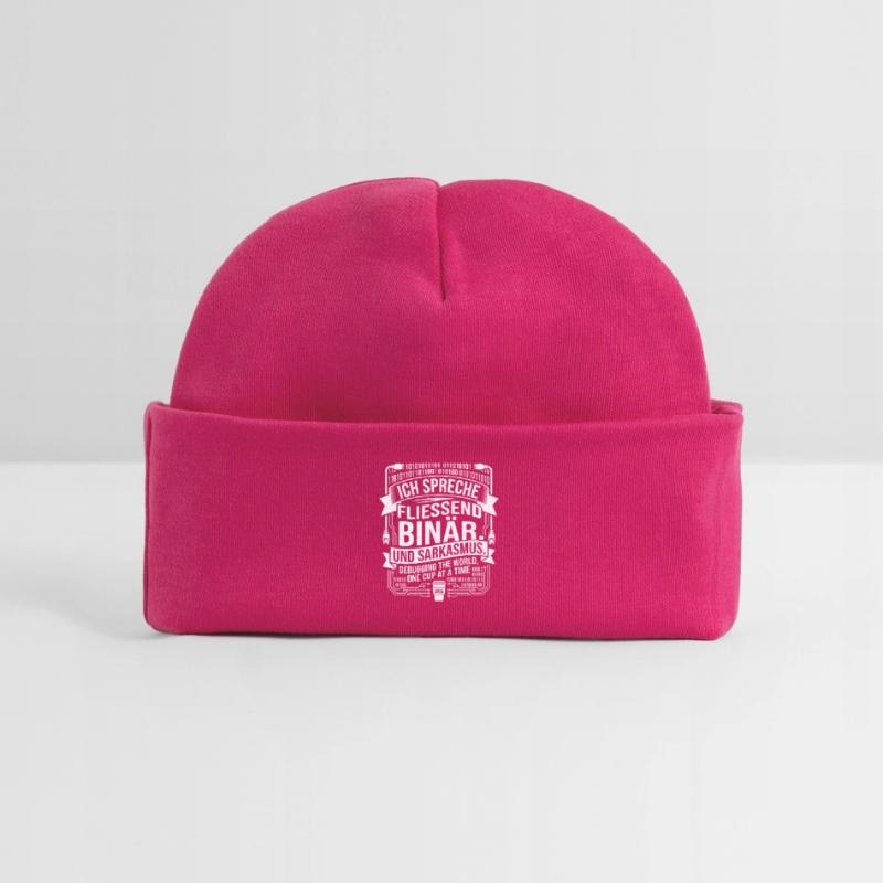 Coding Binary Coffee Sarcasm Baby Organic Beanie