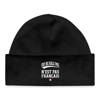 Complainer does not complain is not French - Baby Organic Beanie - black - Front
