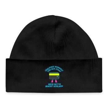 Daily workout for the state - Baby Organic Beanie - black - Front