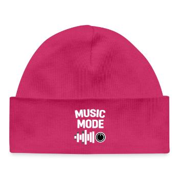 Music Mode On Equalizer - Baby Organic Beanie - hot pink - Front