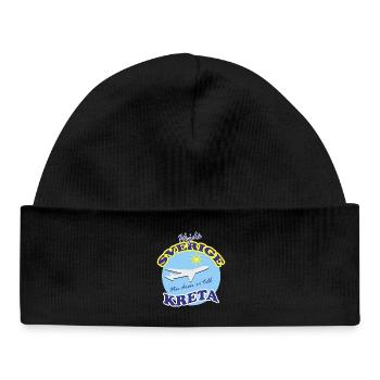 Goodbye Sweden-Now we go to Crete - Baby Organic Beanie - black - Front